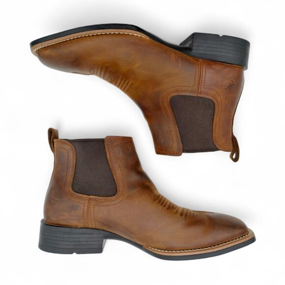 Ariat Men's Size 13 D Medium Distressed Tan Sport Booker Ultra Western Boot - Picture 8 of 13